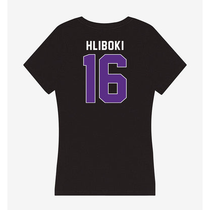 Northwestern - NCAA Baseball : Sam Hliboki - Women's V-Neck T-Shirt-1