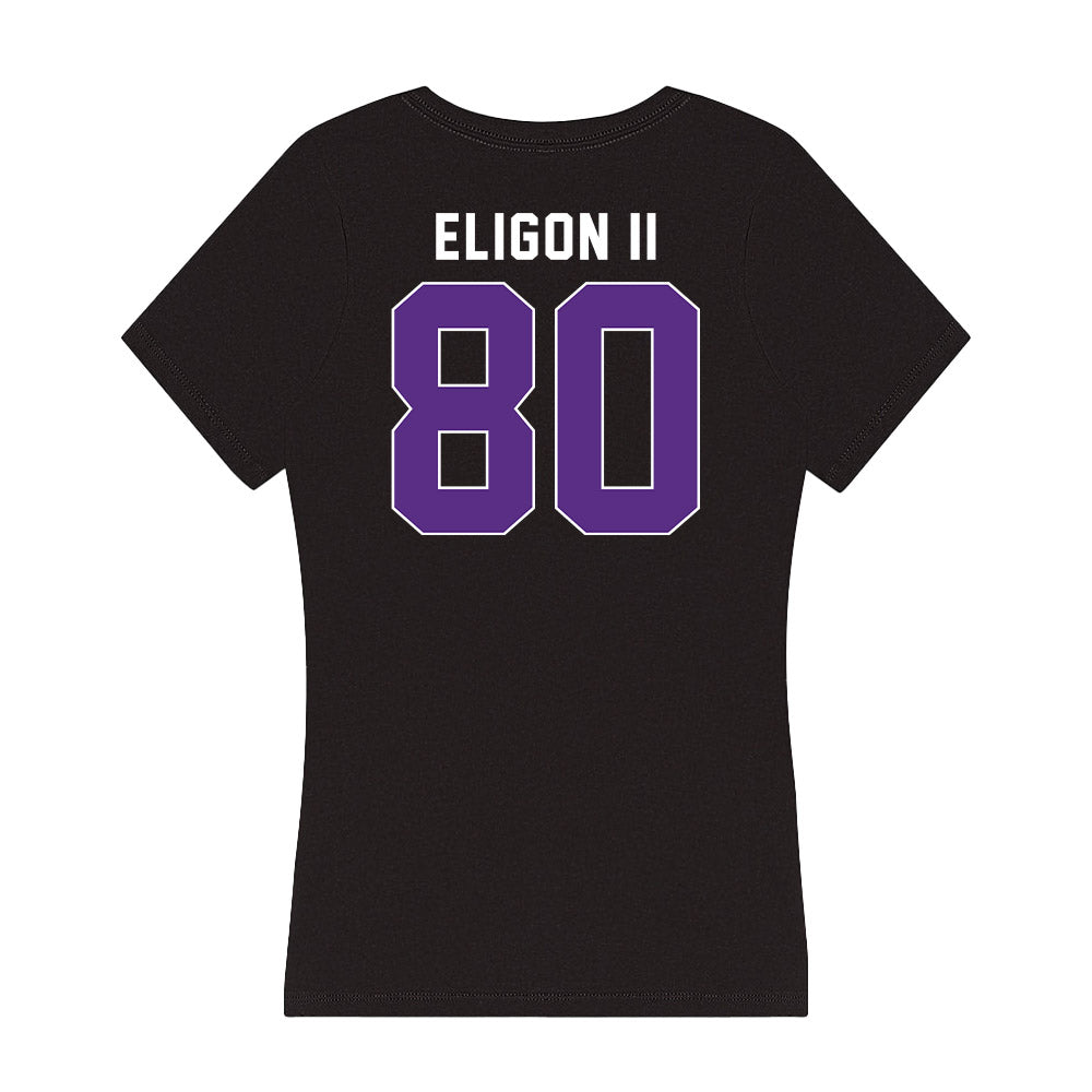 Northwestern - NCAA Football : Hayden Eligon II - Women's V-Neck T-Shirt-1