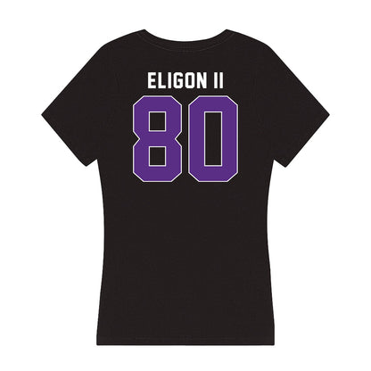 Northwestern - NCAA Football : Hayden Eligon II - Women's V-Neck T-Shirt-1