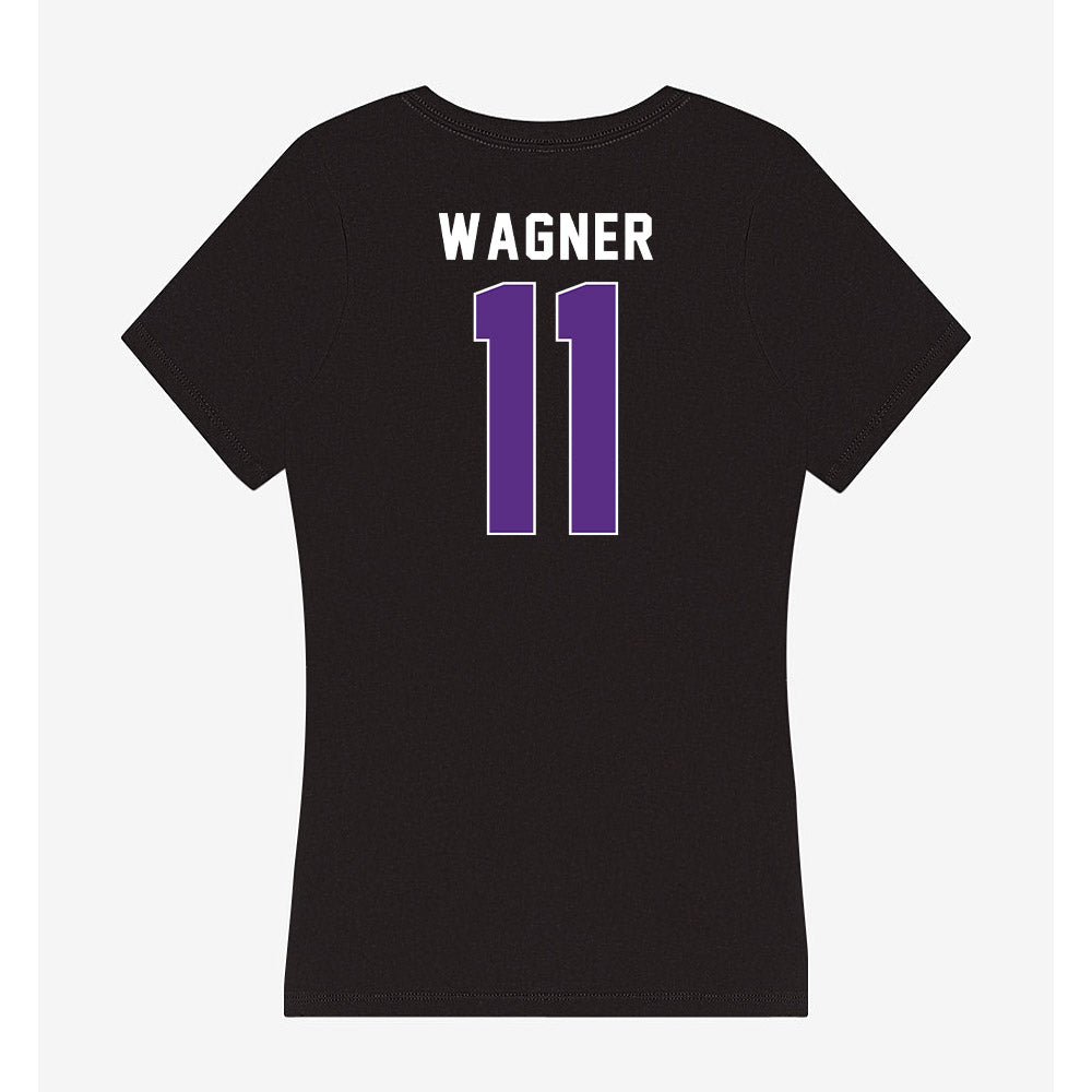 Northwestern - NCAA Women's Soccer : Keira Wagner - Women's V-Neck T-Shirt-1
