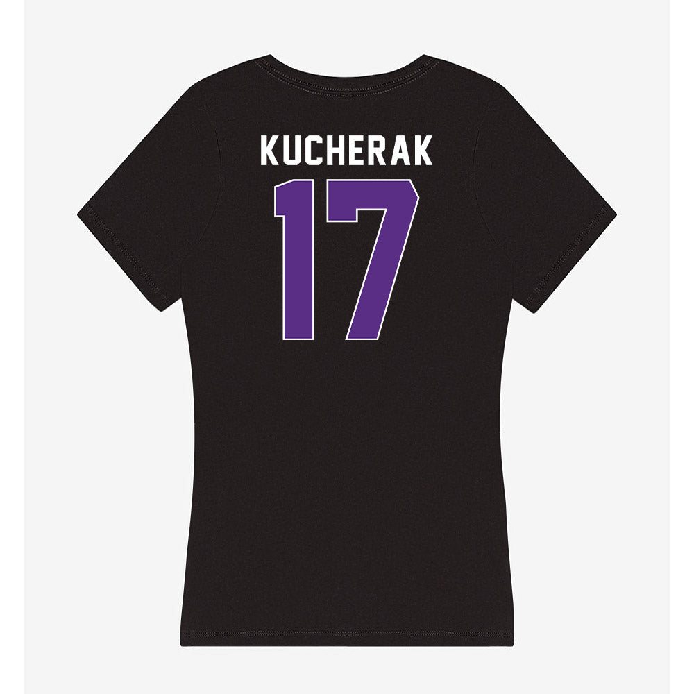 Northwestern - NCAA Baseball : Ryan Kucherak - Women's V-Neck T-Shirt-1