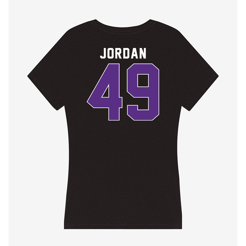 Northwestern - NCAA Football : Amare Jordan - Women's V-Neck T-Shirt-1