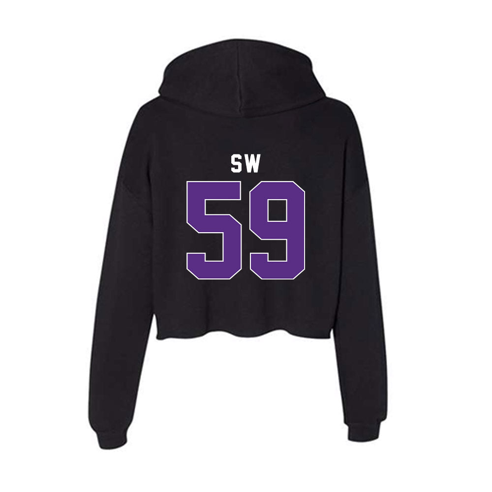 Northwestern - NCAA Football : Glory SW - Women's Crop Fleece Hoodie-1