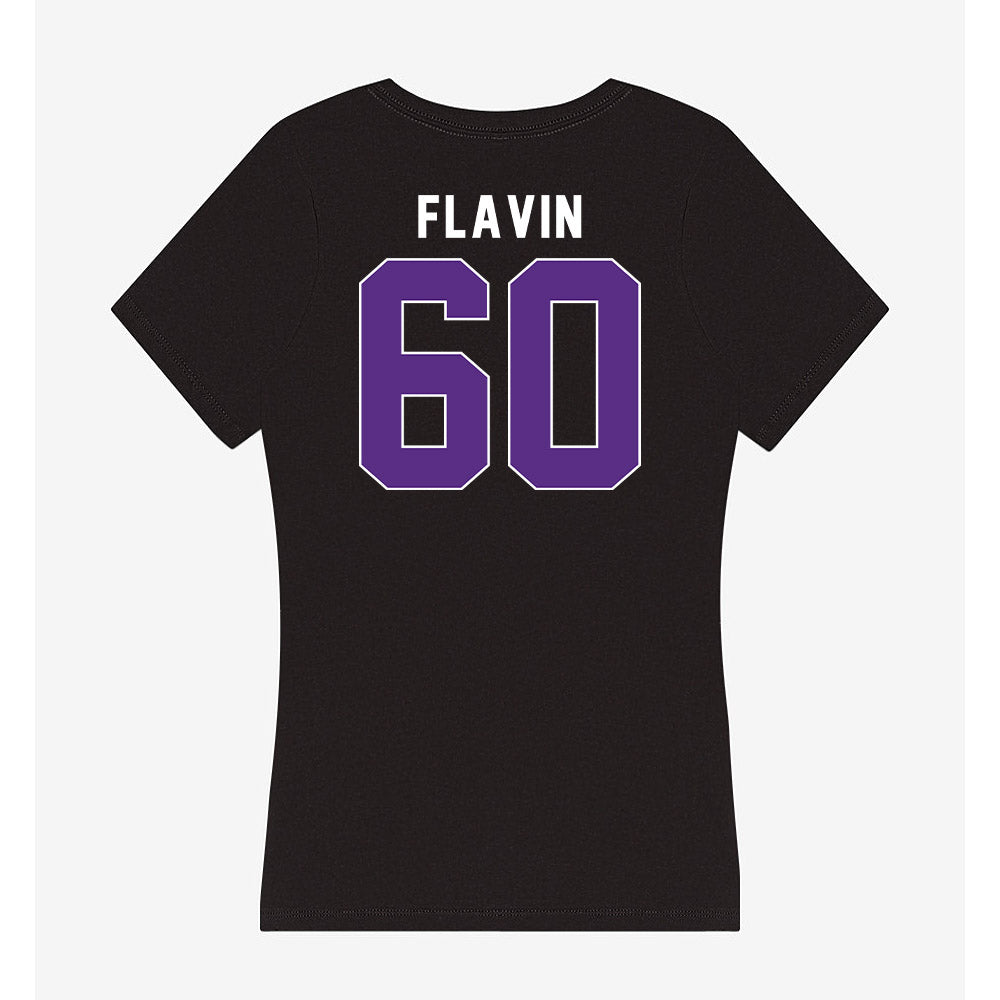 Northwestern - NCAA Football : Hayden Flavin - Women's V-Neck T-Shirt-1