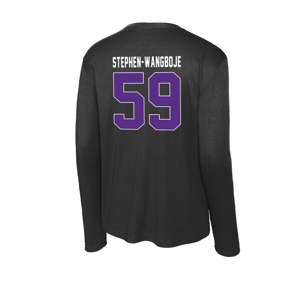 Northwestern - NCAA Football : Glory Stephen-Wangboje - Activewear Long Sleeve T-Shirt-1