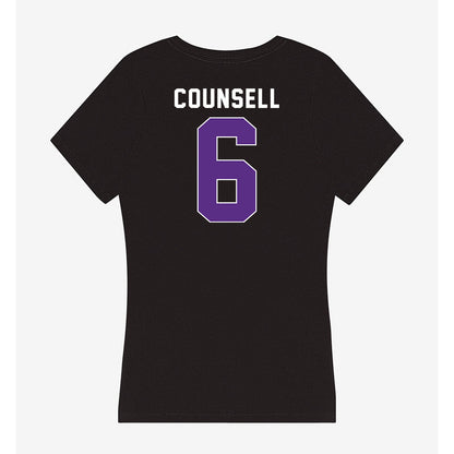 Northwestern - NCAA Baseball : Jack Counsell - Women's V-Neck T-Shirt-1