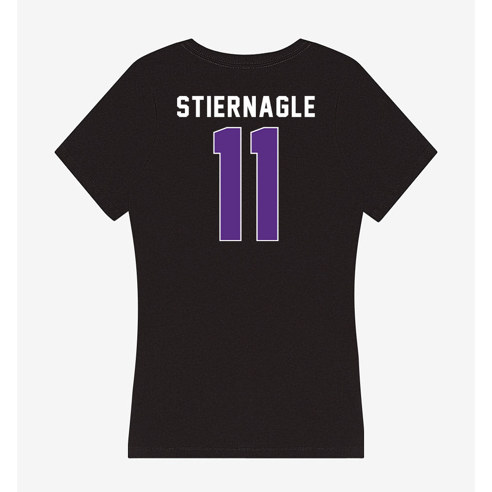 Northwestern - NCAA Women's Volleyball : Ellie Stiernagle - Women's V-Neck T-Shirt-1