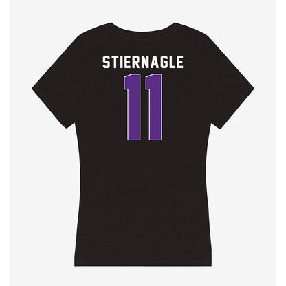 Northwestern - NCAA Women's Volleyball : Ellie Stiernagle - Women's V-Neck T-Shirt-1
