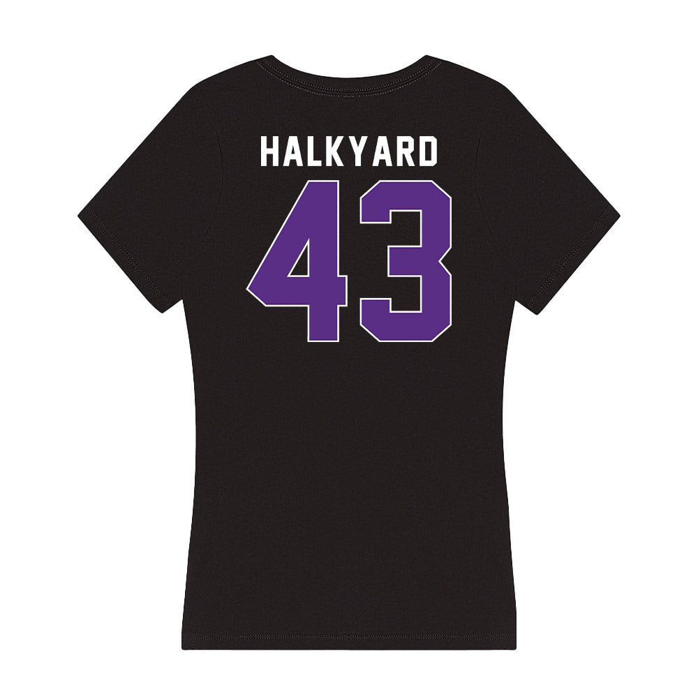 Northwestern - NCAA Football : Will Halkyard - Women's V-Neck T-Shirt-1