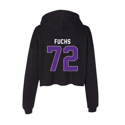 Northwestern - NCAA Football : Jack Fuchs - Women's Crop Fleece Hoodie-1