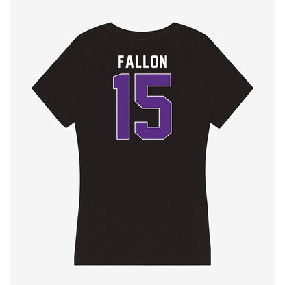 Northwestern - NCAA Women's Soccer : Alex Fallon - Women's V-Neck T-Shirt-1