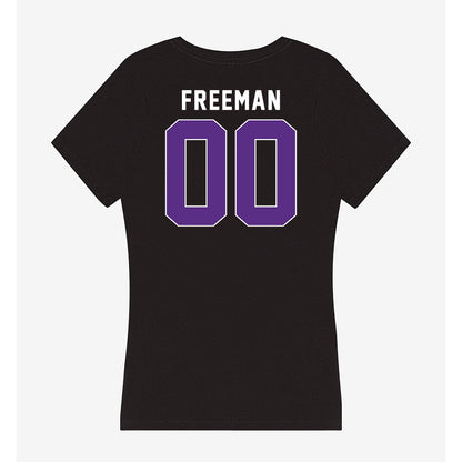 Northwestern - NCAA Women's Soccer : Camryn Freeman - Women's V-Neck T-Shirt-1