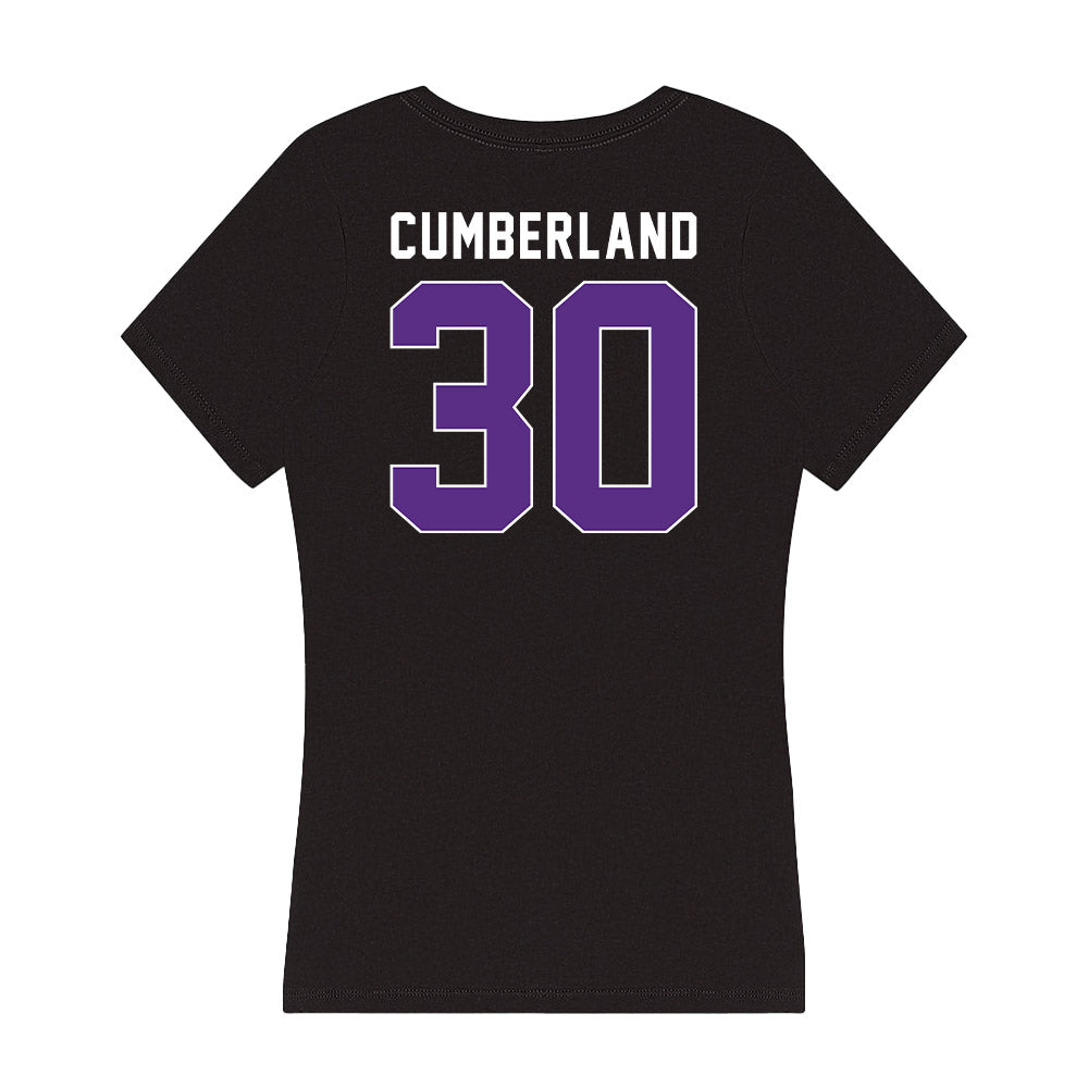 Northwestern - NCAA Women's Lacrosse : Noel Cumberland - Women's V-Neck T-Shirt-1