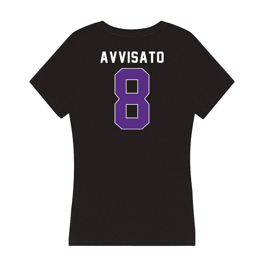 Northwestern - NCAA Softball : Kaylie Avvisato - Women's V-Neck T-Shirt-1