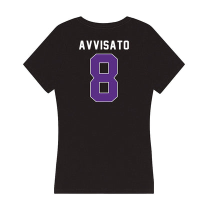 Northwestern - NCAA Softball : Kaylie Avvisato - Women's V-Neck T-Shirt-1