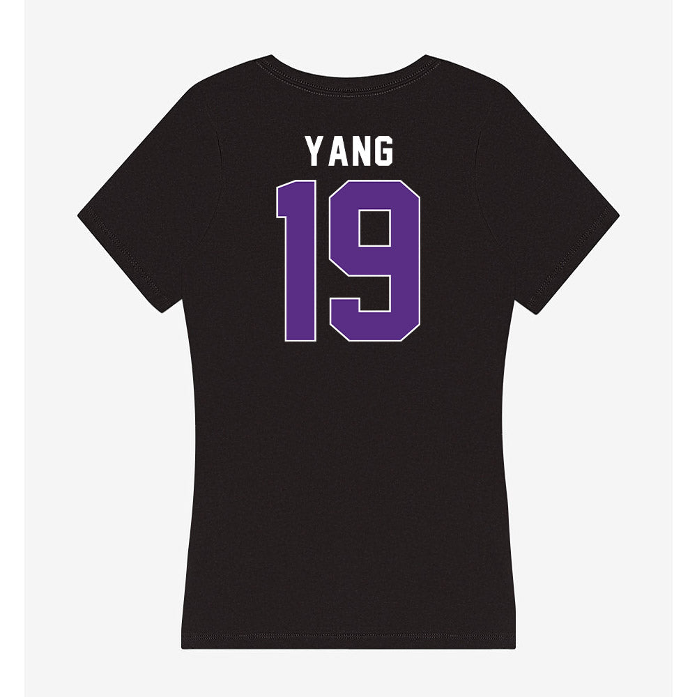 Northwestern - NCAA Baseball : Jake Yang - Women's V-Neck T-Shirt-1