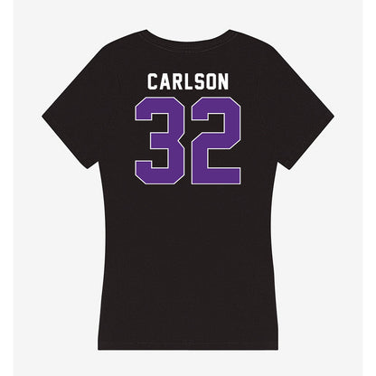 Northwestern - NCAA Women's Lacrosse : Liz Carlson - Women's V-Neck T-Shirt-1