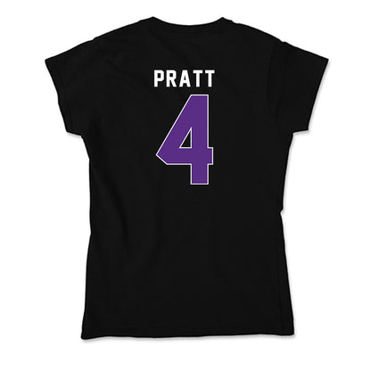 Northwestern - NCAA Men's Basketball : LA Pratt - Soft Style Women’s T-Shirt-1