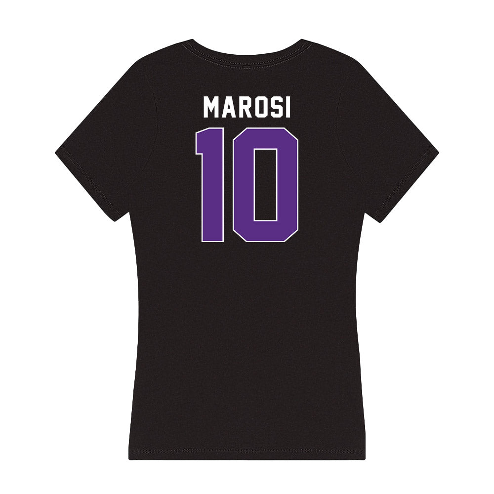 Northwestern - NCAA Women's Lacrosse : Claire Marosi - Women's V-Neck T-Shirt-1