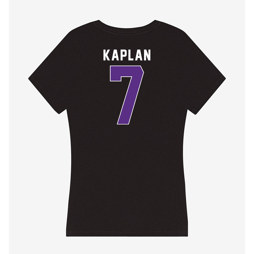 Northwestern - NCAA Baseball : Marty Kaplan - Women's V-Neck T-Shirt-1