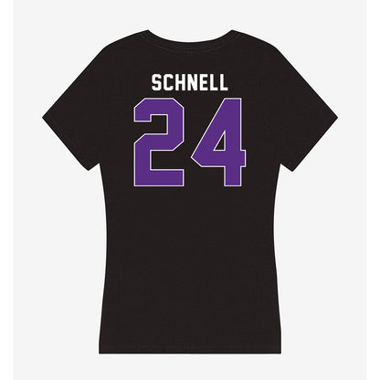 Northwestern - NCAA Women's Volleyball : Cate Schnell - Women's V-Neck T-Shirt-1
