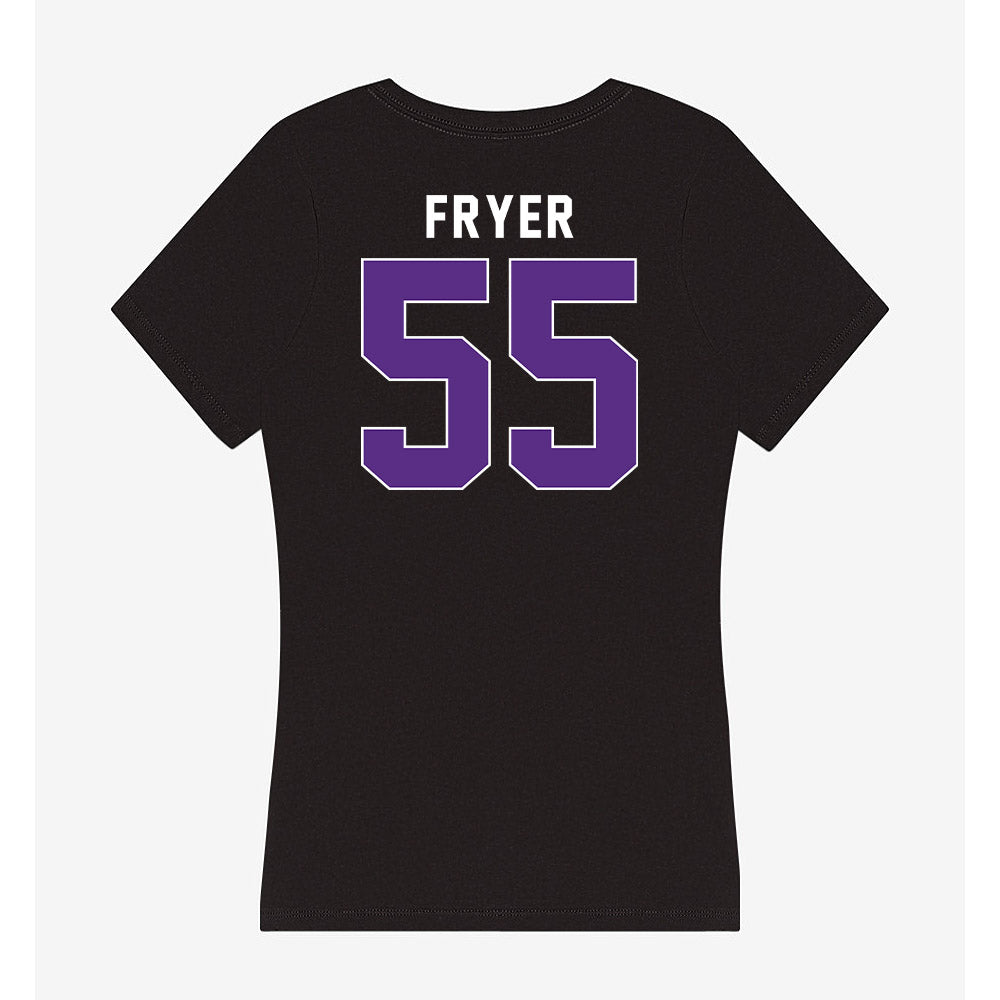 Northwestern - NCAA Baseball : Justin Fryer - Women's V-Neck T-Shirt-1