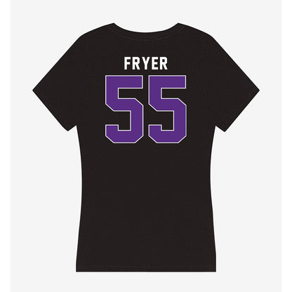 Northwestern - NCAA Baseball : Justin Fryer - Women's V-Neck T-Shirt-1