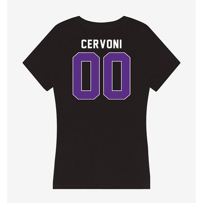 Northwestern - NCAA Men's Soccer : Gino Cervoni - Women's V-Neck T-Shirt-1