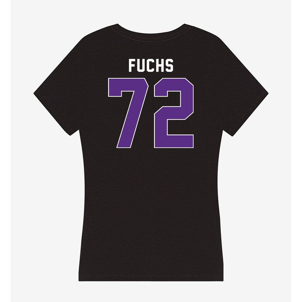 Northwestern - NCAA Football : Jack Fuchs - Women's V-Neck T-Shirt-1
