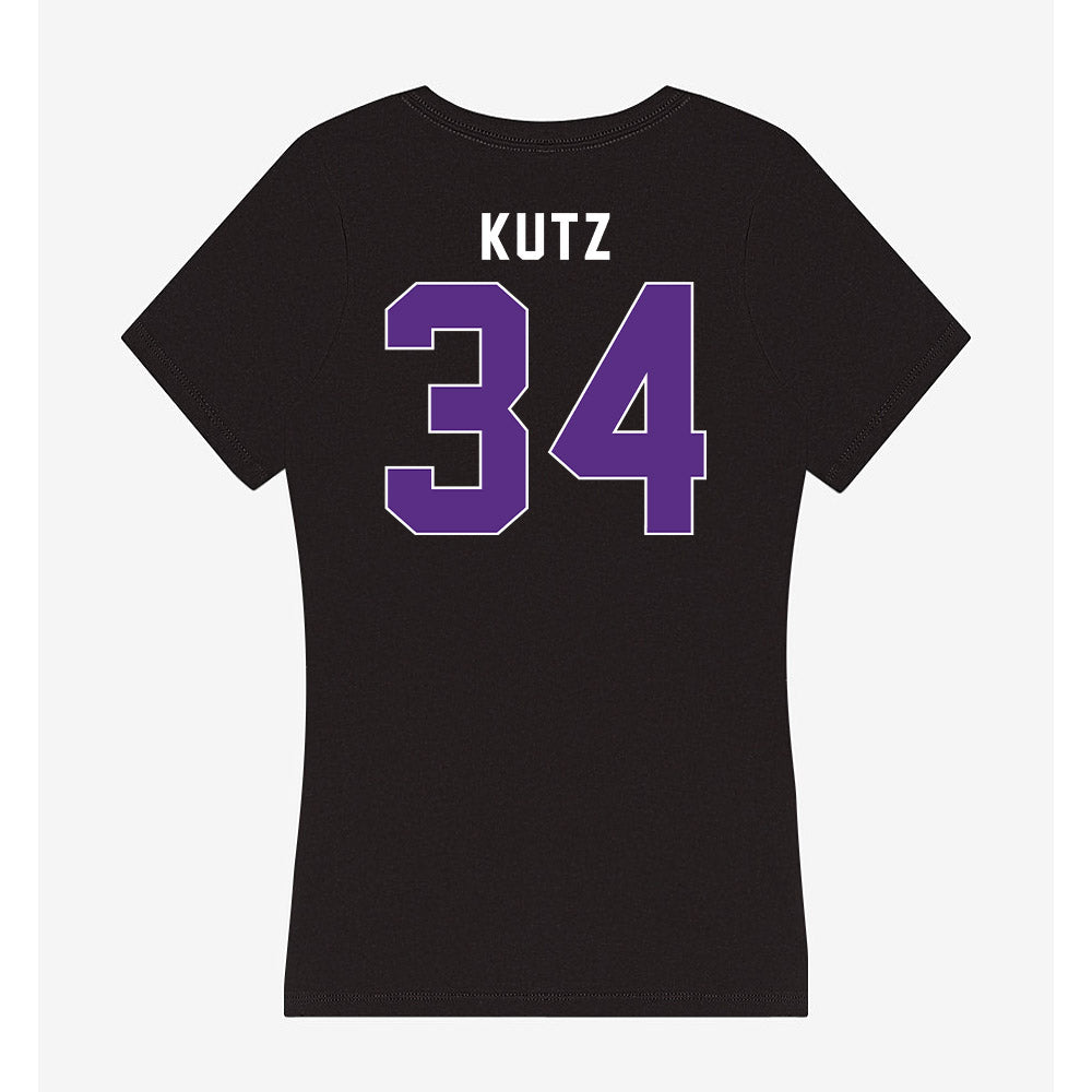 Northwestern - NCAA Baseball : Charlie Kutz - Women's V-Neck T-Shirt-1