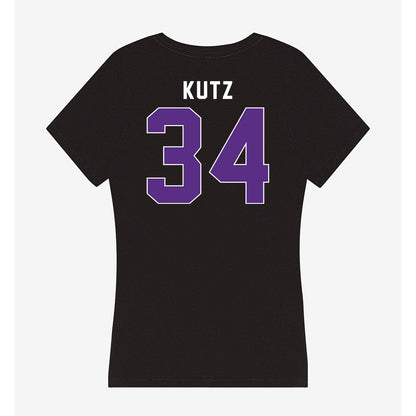 Northwestern - NCAA Baseball : Charlie Kutz - Women's V-Neck T-Shirt-1