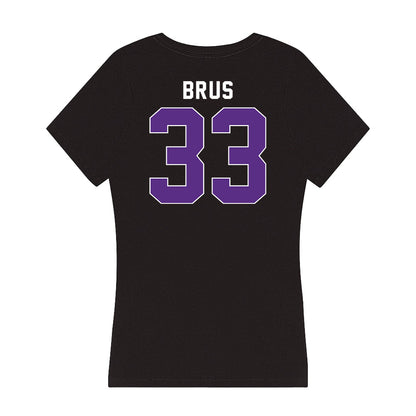 Northwestern - NCAA Football : Braydon Brus - Women's V-Neck T-Shirt-1