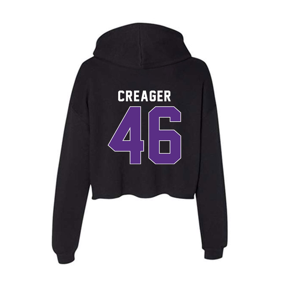 Northwestern - NCAA Football : Lincoln Creager - Women's Crop Fleece Hoodie-1