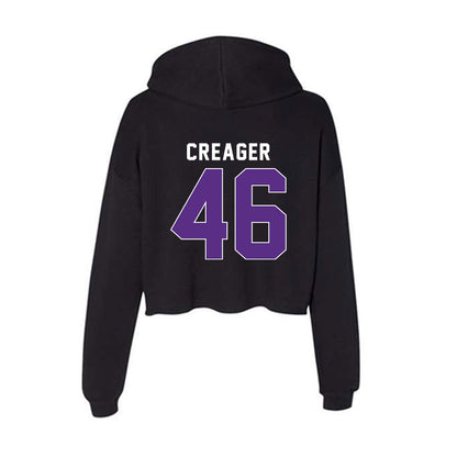 Northwestern - NCAA Football : Lincoln Creager - Women's Crop Fleece Hoodie-1