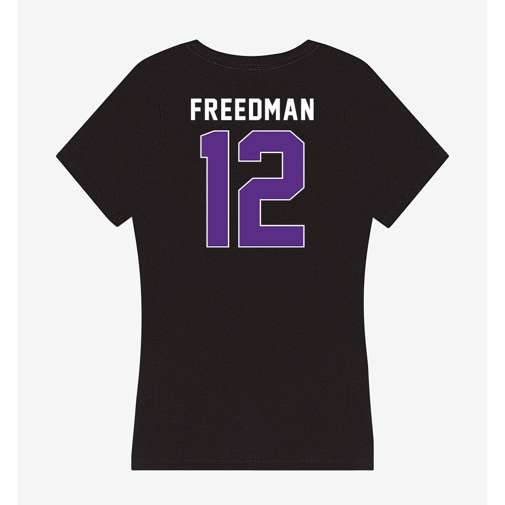 Northwestern - NCAA Women's Field Hockey : Jess Freedman - Women's V-Neck T-Shirt-1