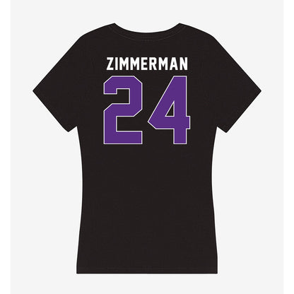 Northwestern - NCAA Women's Soccer : Gwen Zimmerman - Women's V-Neck T-Shirt-1