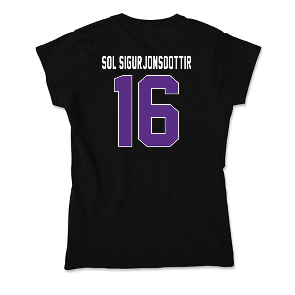 Northwestern - NCAA Women's Soccer : Selma Sol Sigurjonsdottir - Soft Style Women’s T-Shirt-1