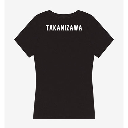 Northwestern - NCAA Women's Fencing : Yukari Takamizawa - Women's V-Neck T-Shirt-1