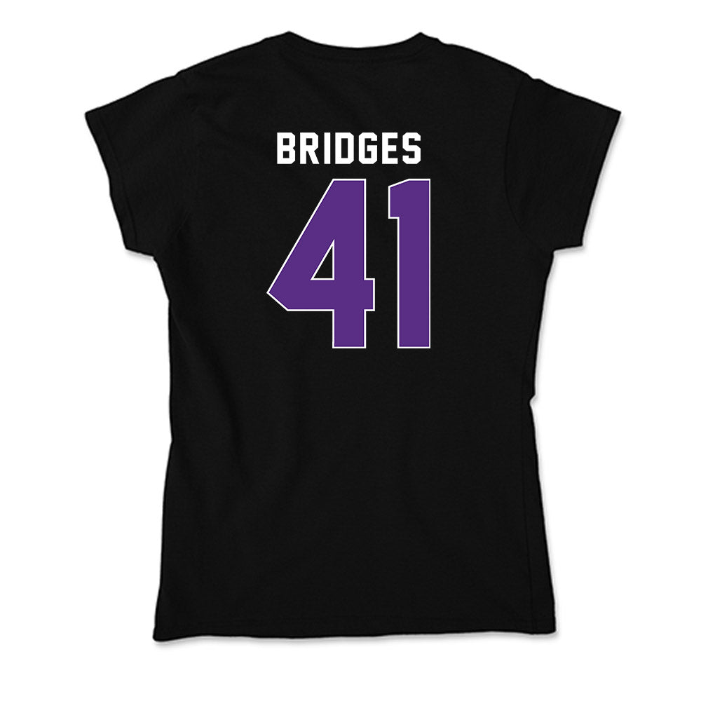 Northwestern - NCAA Baseball : Tommy Bridges - Soft Style Women’s T-Shirt-1