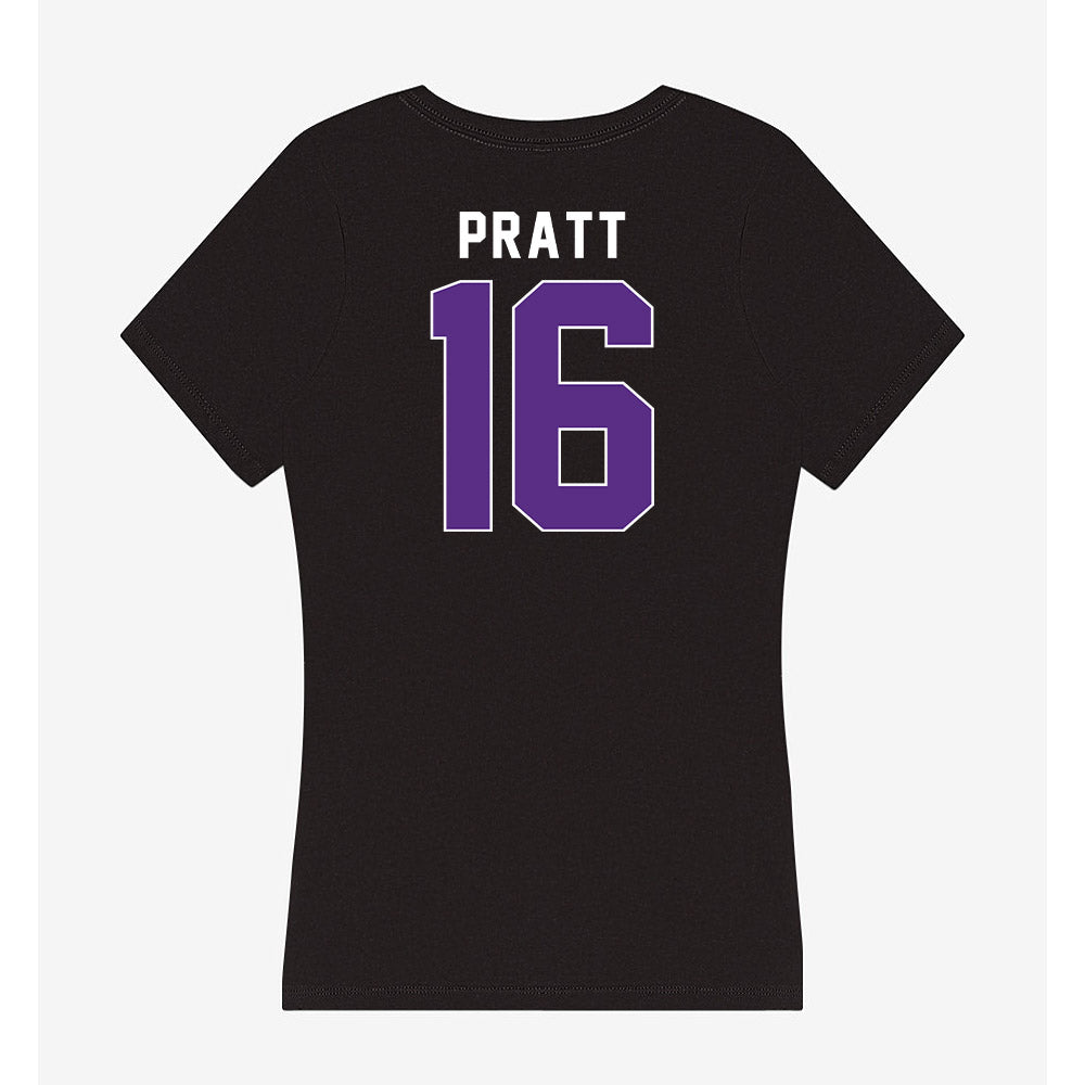 Northwestern - NCAA Women's Volleyball : Ava Pratt - Women's V-Neck T-Shirt-1