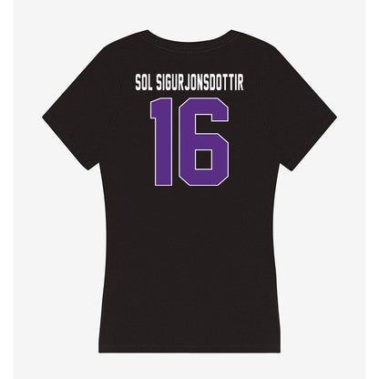 Northwestern - NCAA Women's Soccer : Selma Sol Sigurjonsdottir - Women's V-Neck T-Shirt-1