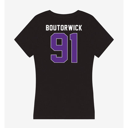 Northwestern - NCAA Football : Evan Boutorwick - Women's V-Neck T-Shirt-1