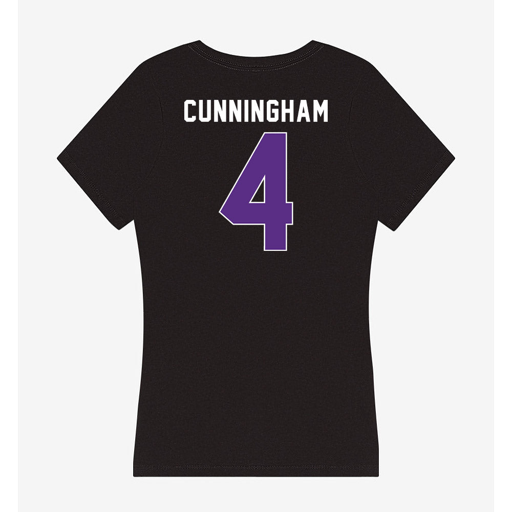 Northwestern - NCAA Softball : Renae Cunningham - Women's V-Neck T-Shirt-1
