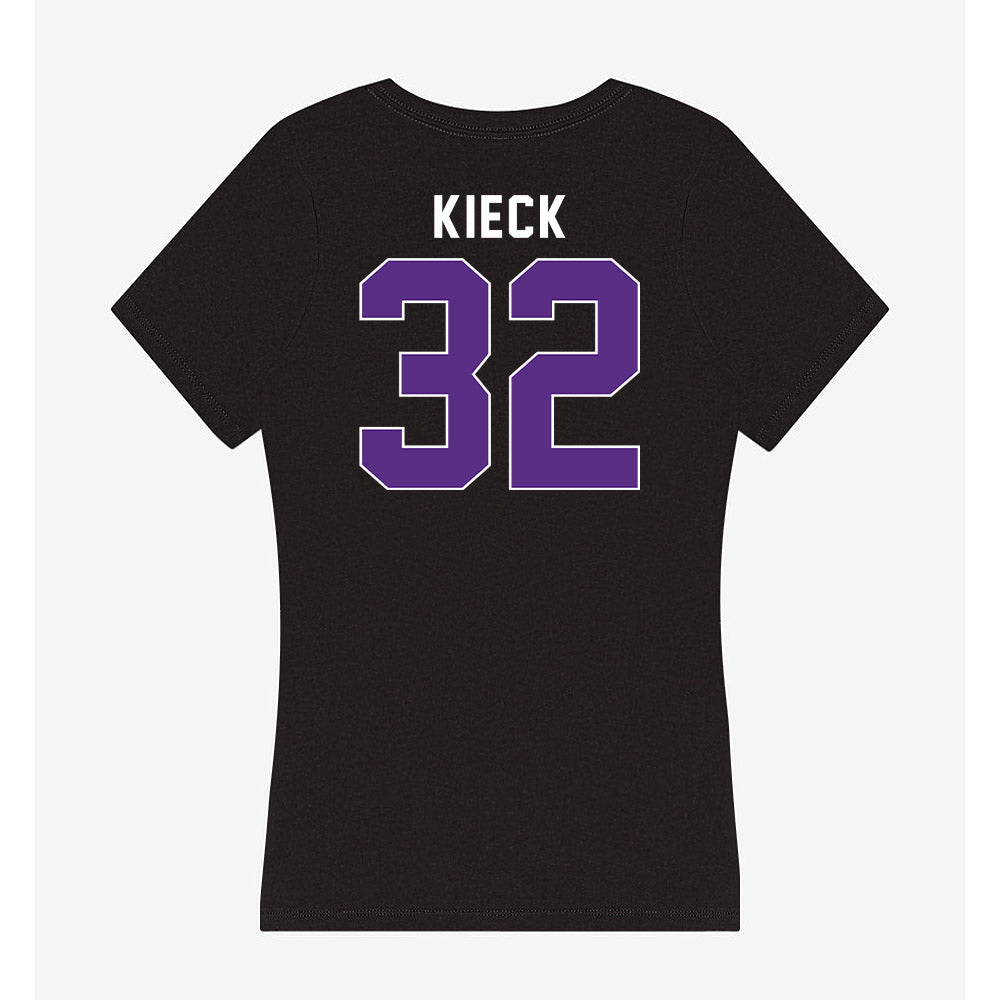 Northwestern - NCAA Baseball : Chayce Kieck - Women's V-Neck T-Shirt-1