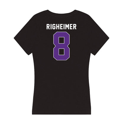 Northwestern - NCAA Women's Basketball : Kat Righeimer - Women's V-Neck T-Shirt-1