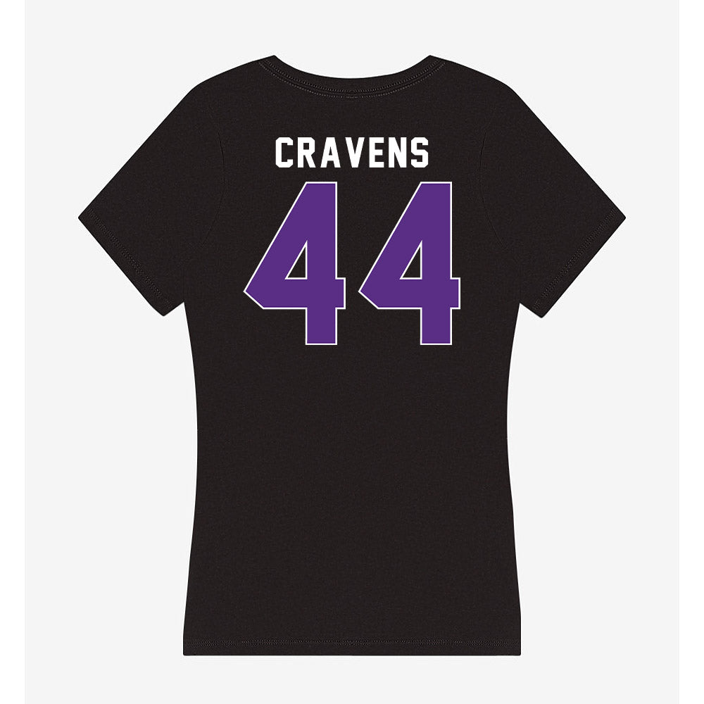 Northwestern - NCAA Baseball : Colton Cravens - Women's V-Neck T-Shirt-1