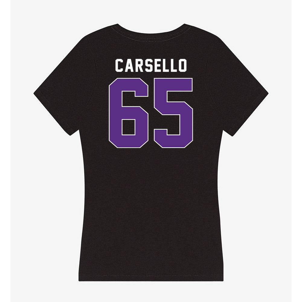 Northwestern - NCAA Football : Jackson Carsello - Women's V-Neck T-Shirt-1