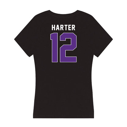 Northwestern - NCAA Women's Basketball : Casey Harter - Women's V-Neck T-Shirt-1