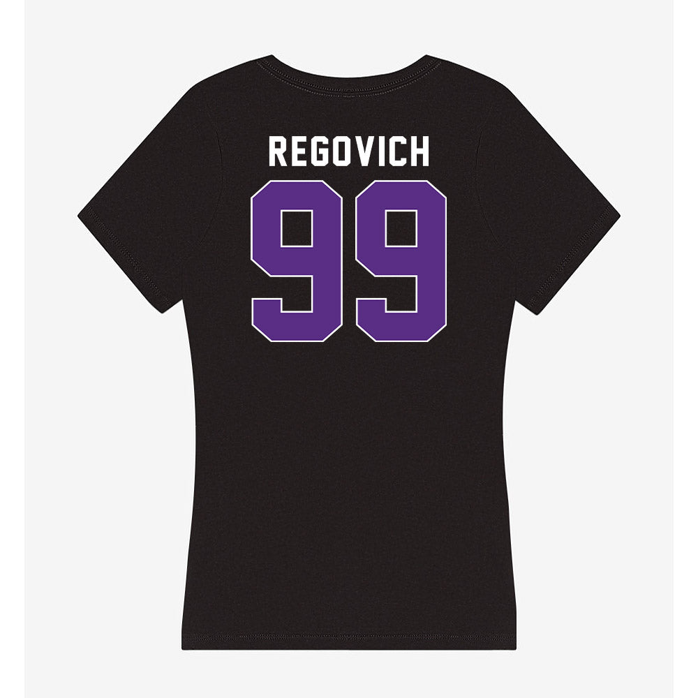 Northwestern - NCAA Football : Troy Regovich - Women's V-Neck T-Shirt-1