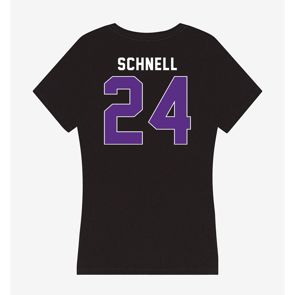 Northwestern - NCAA Women's Volleyball : Cate Schnell - Women's V-Neck T-Shirt-1
